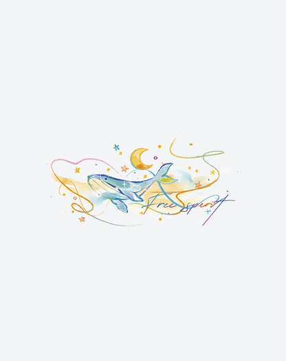 Dream Whale Tattoo Magical Design