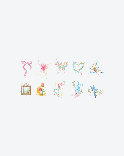Fairy Tale Garden Tattoo Temporary Art