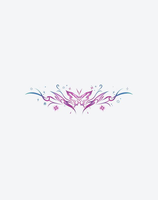 Butterfly Flourish Tattoo Elegant Design