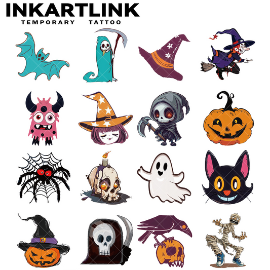 Halloween cute tattoo stickers 1