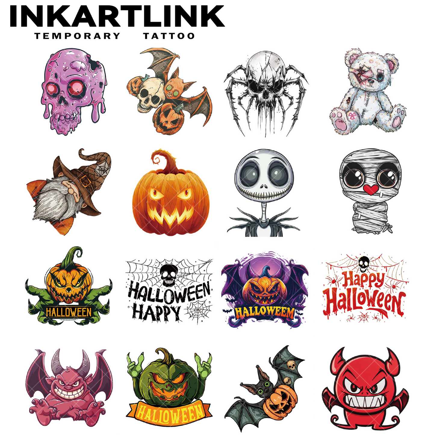 Halloween cute tattoo stickers 4