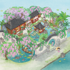 Oriental Vista Diorama Stickers