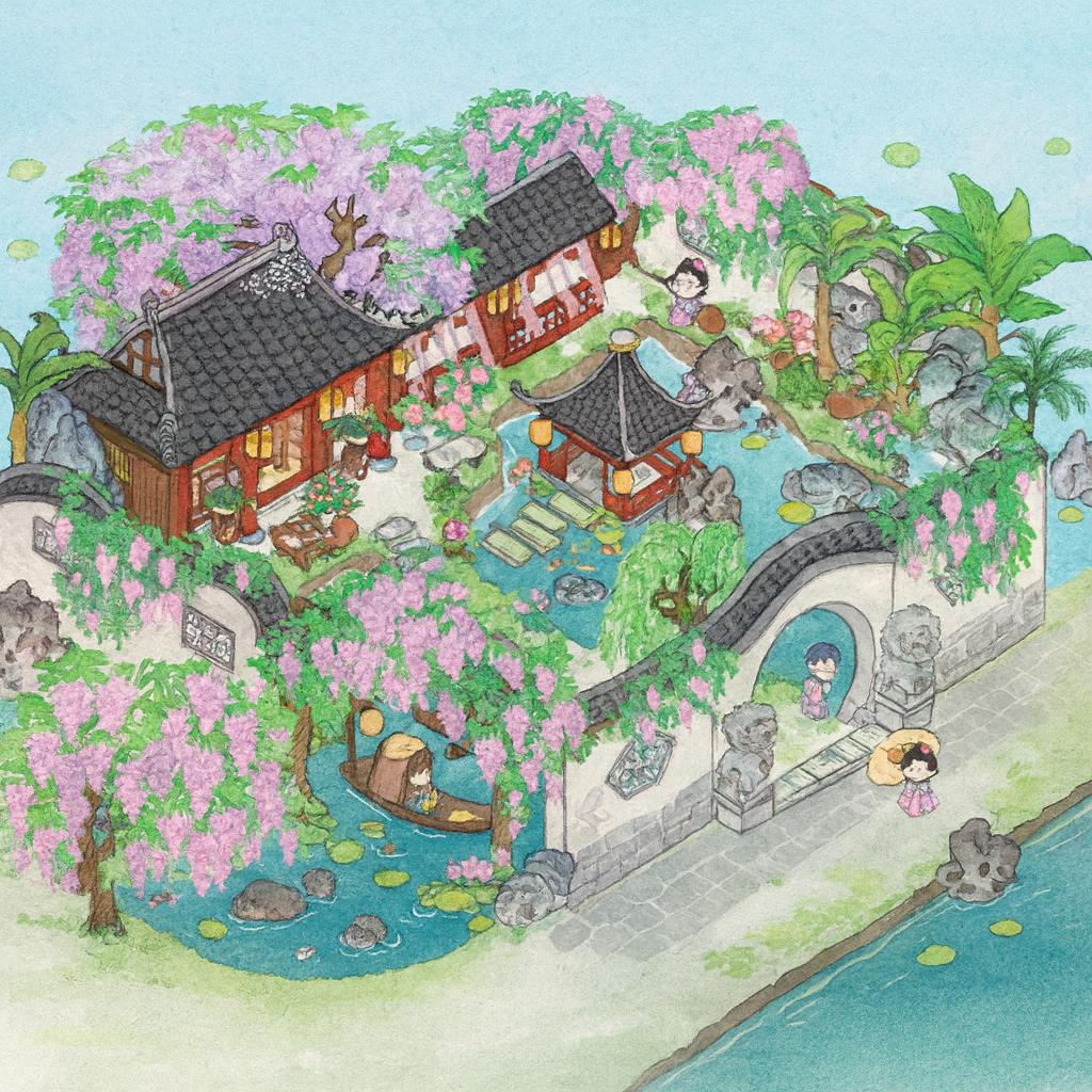 Oriental Vista Diorama Stickers