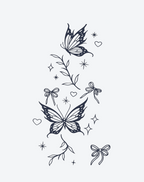 Butterfly Tattoo: Elegant Bow & Celestial Tattoos