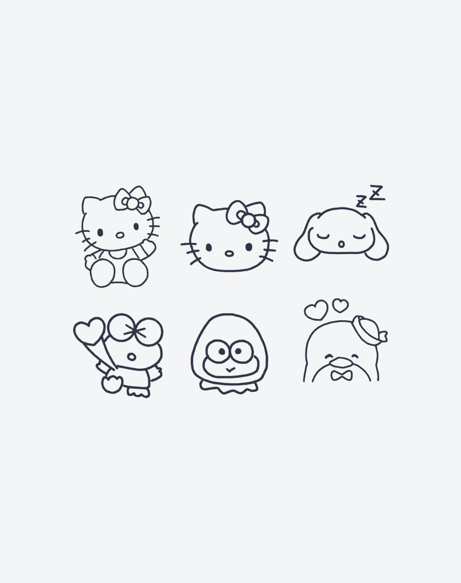 The Sanrio All-Stars Temporary Tattoos – Cute & Fun