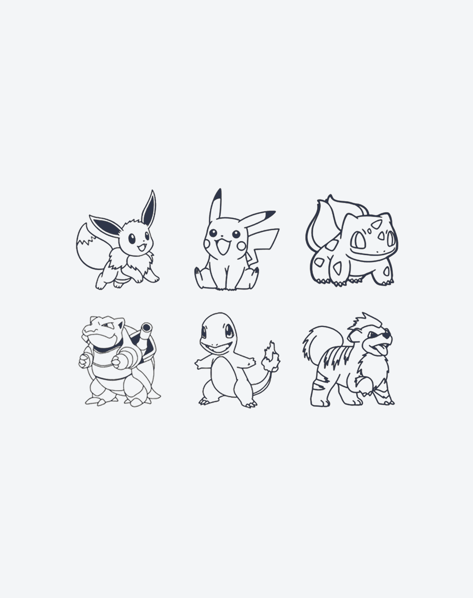 Kanto Classics Temporary Tattoos – Timeless Style