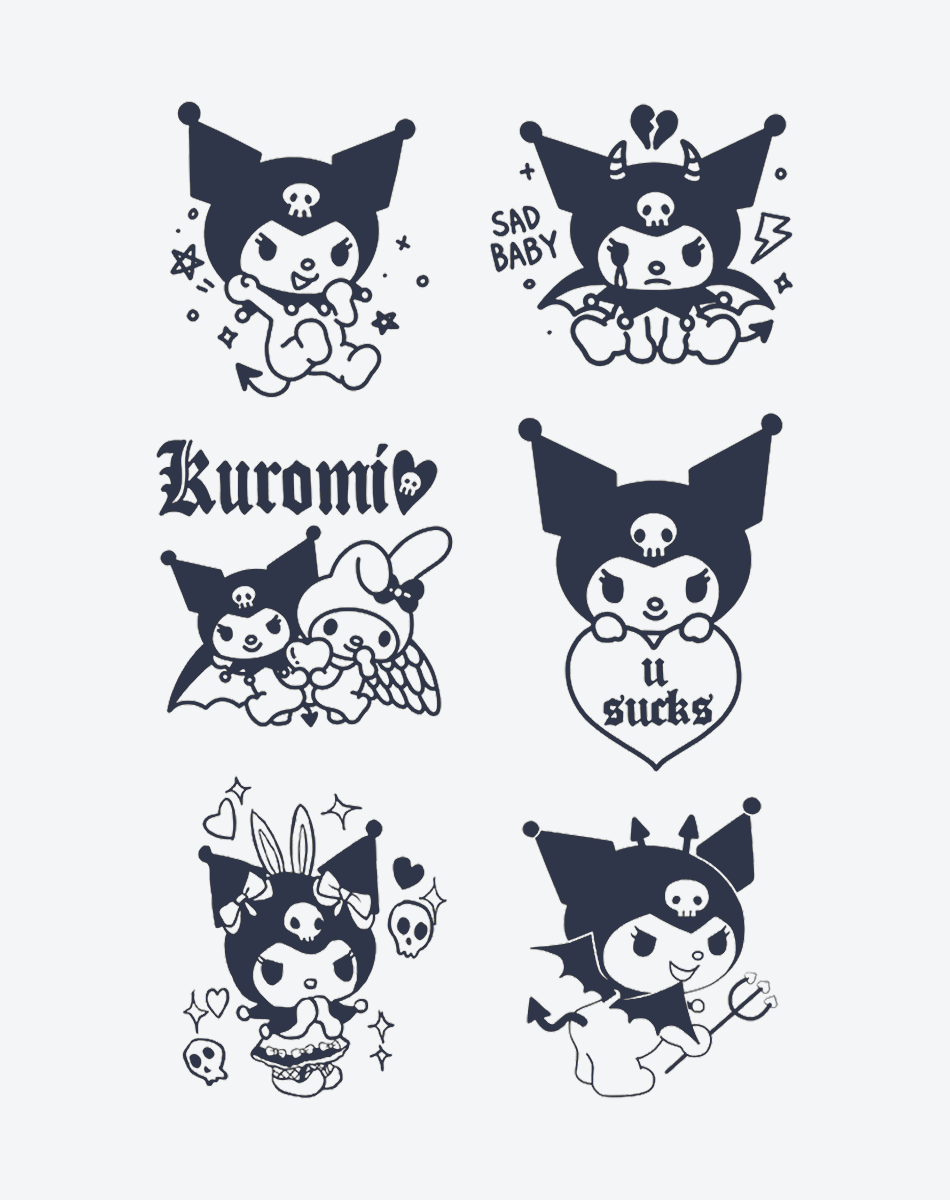 Kuromi's Antics Tattoo Fun Design