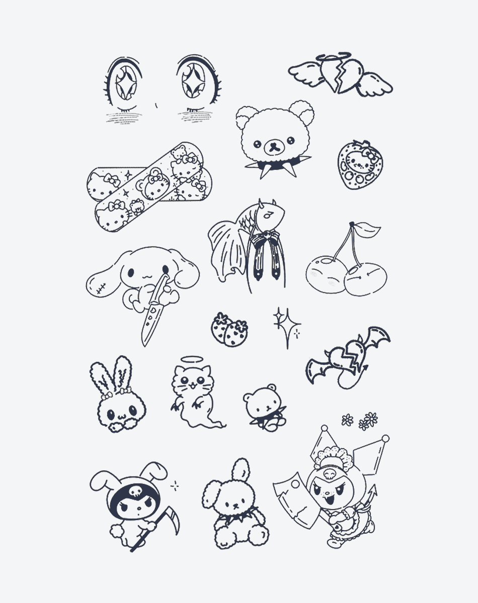 Sweet & Spooky Ink Tattoo Fun Design