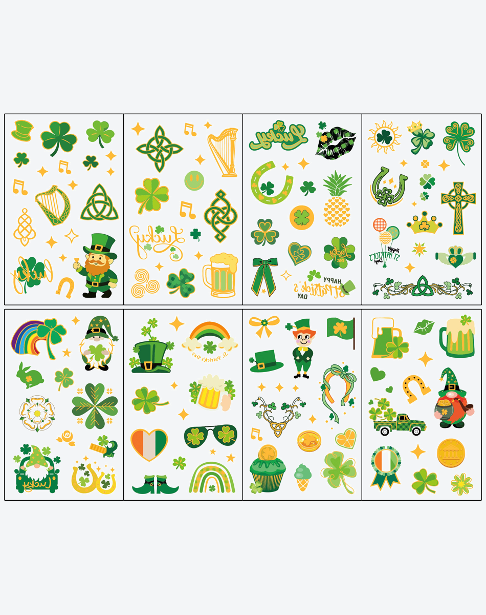 St. Pat’s Gold Foil Set (8 Pieces)