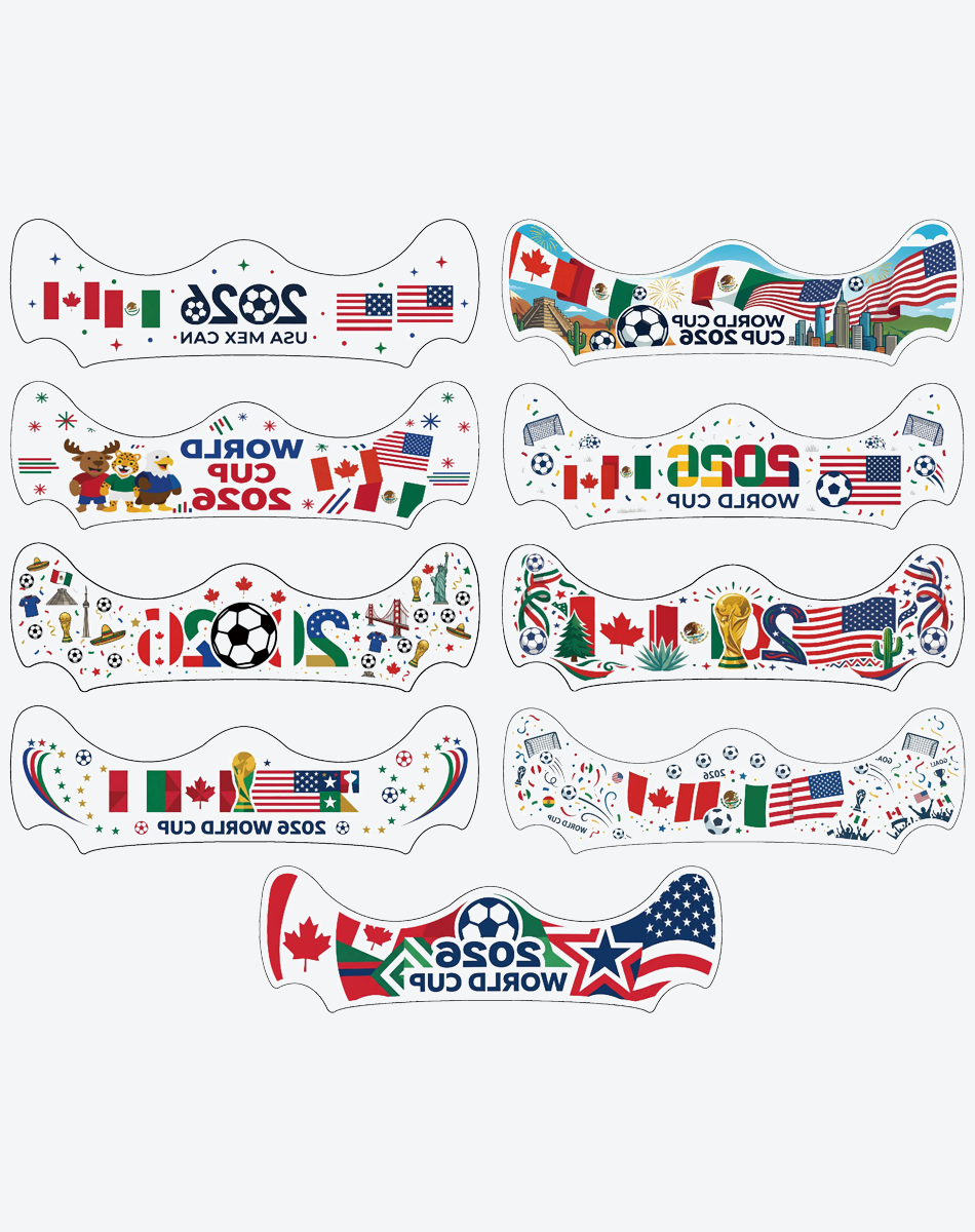 North America Host Nations Fan Eye Tattoos（9 pieces）