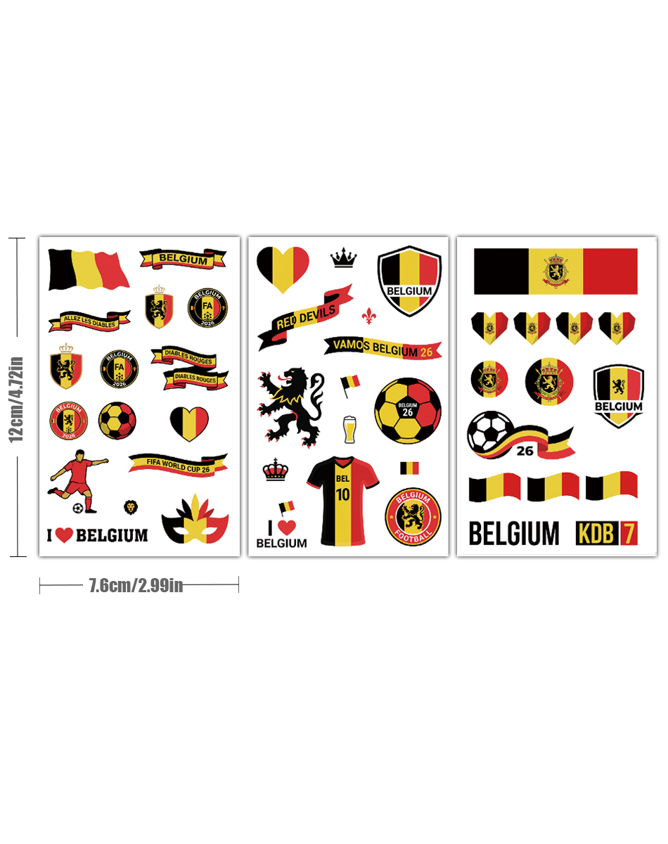 Belgian Fanatic Tattoo Pack