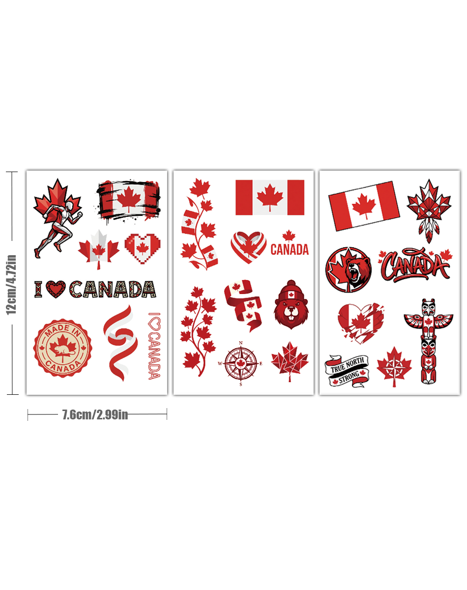 Canada Fanatic Tattoo Pack