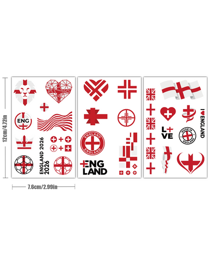 England Fanatic Tattoo Pack