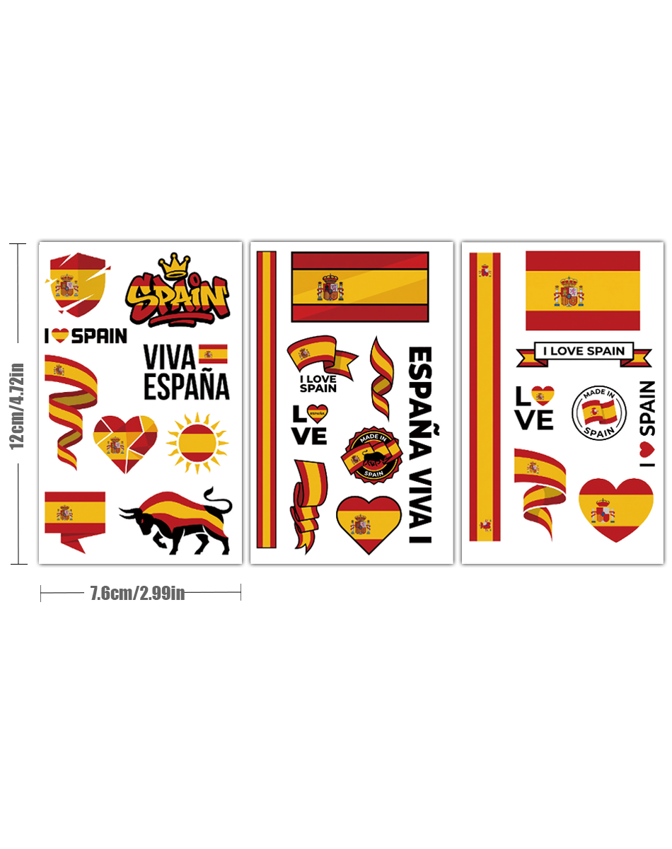 Spain Fanatic Tattoo Pack