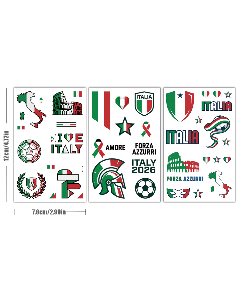 Italy Fanatic Tattoo Pack