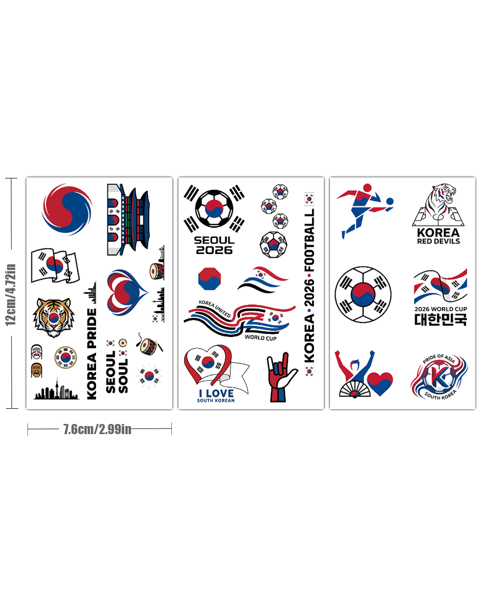 Korea Fanatic Tattoo Pack
