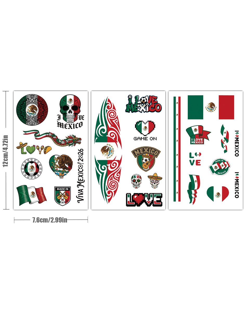Mexico Fanatic Tattoo Pack