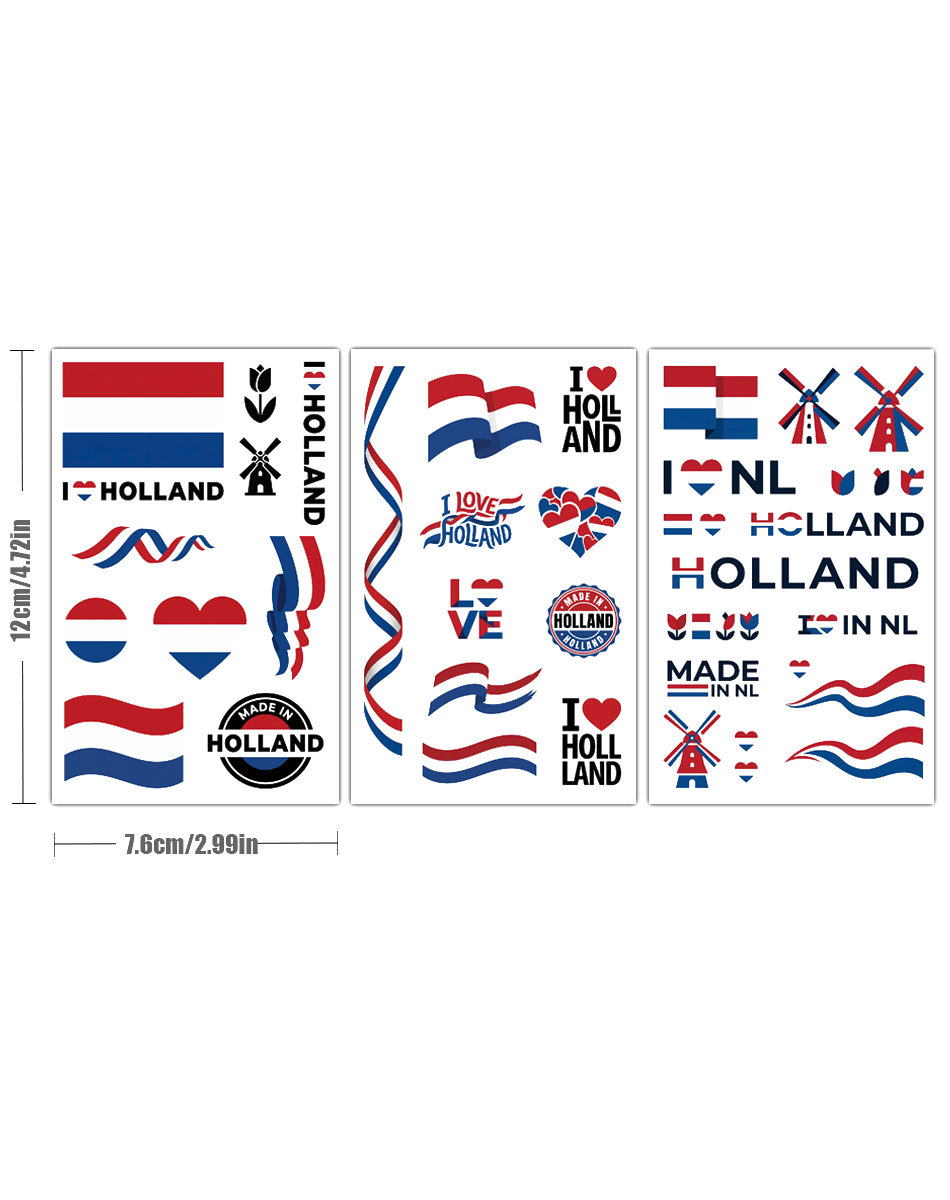 Netherlands Fanatic Tattoo Pack