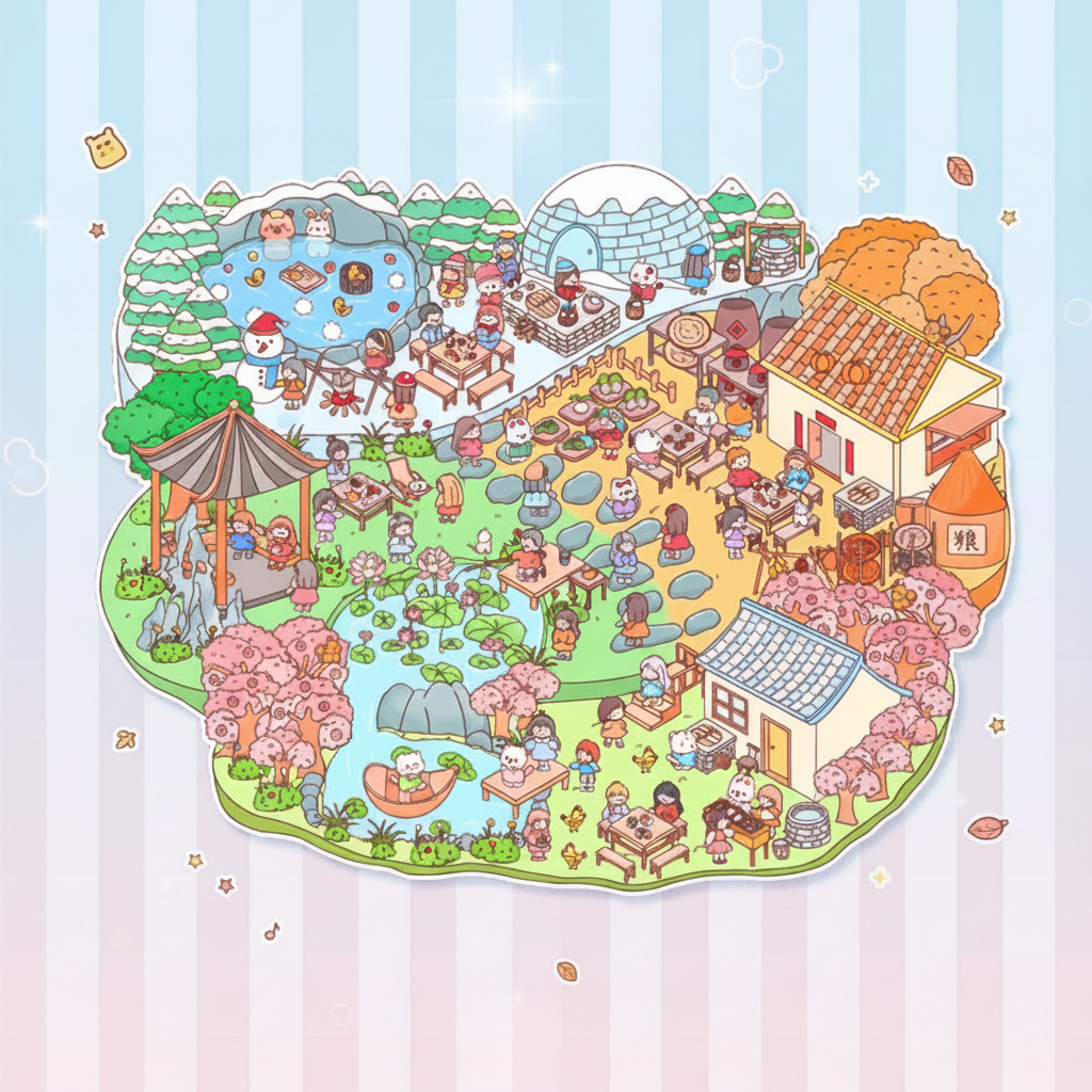 Cute Worlds Adventure Sticker Series