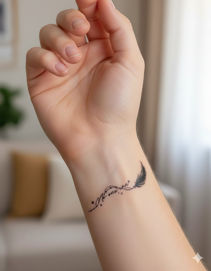 Feather of Faith & Floral Vine