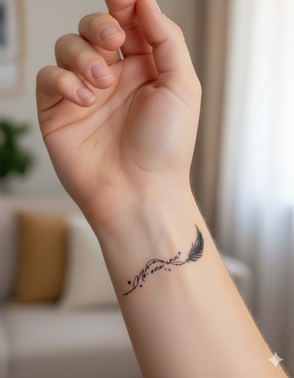 Feather of Faith & Floral Vine