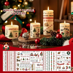 Christmas Candle Magic Decals