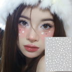 Winter's Kiss Snowflake Face Decals