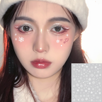 Winter's Kiss Snowflake Face Decals