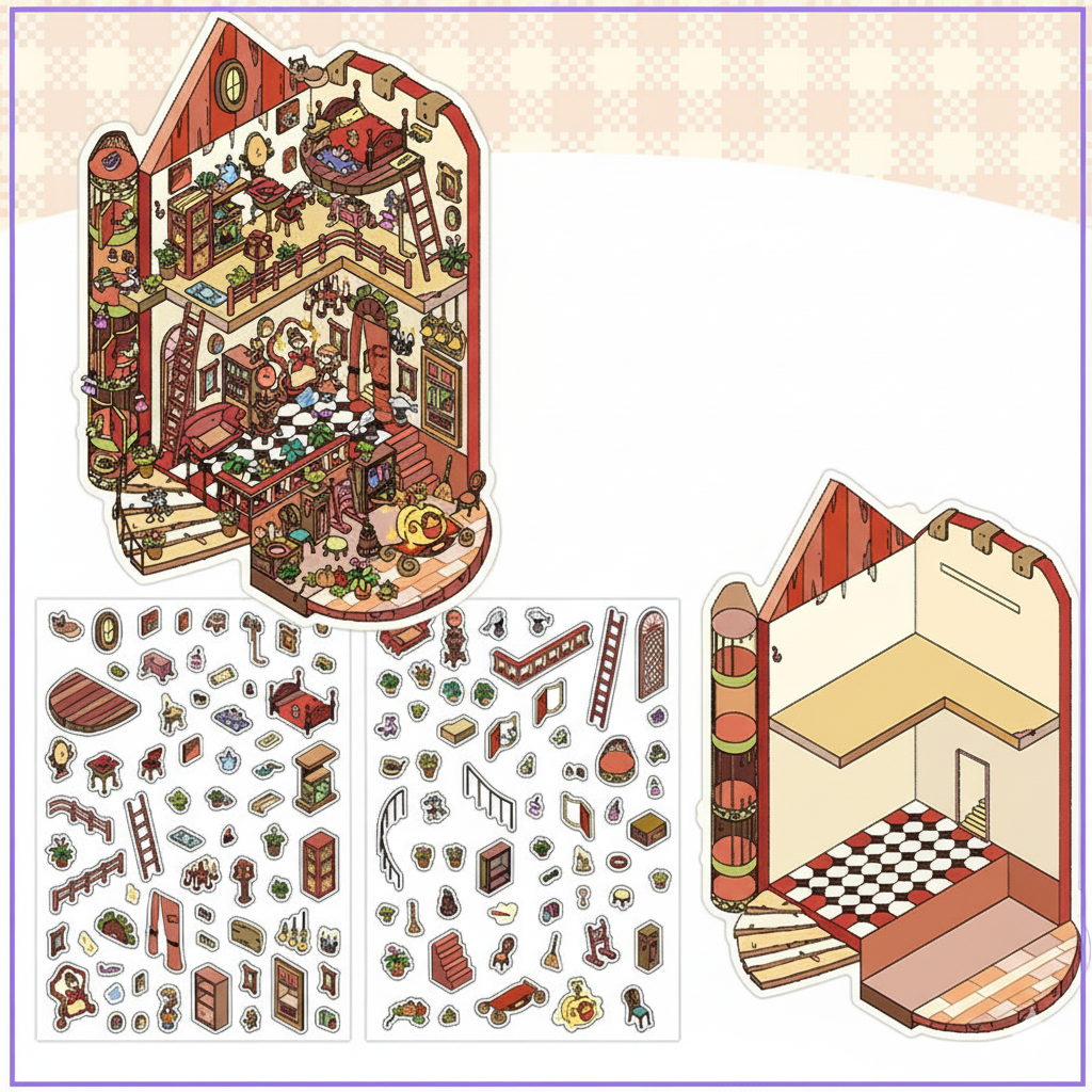 Whimsical Worlds Search & Stick Dioramas