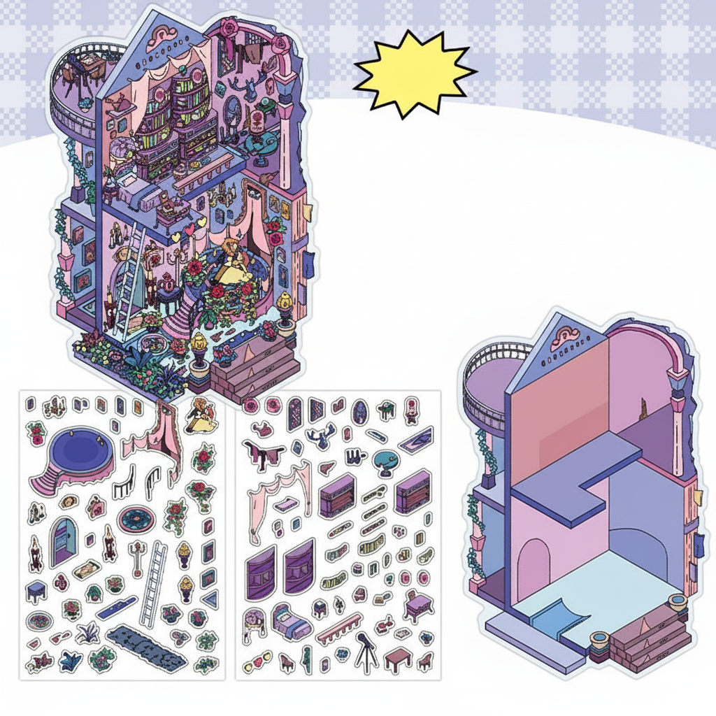 Whimsical Worlds Search & Stick Dioramas