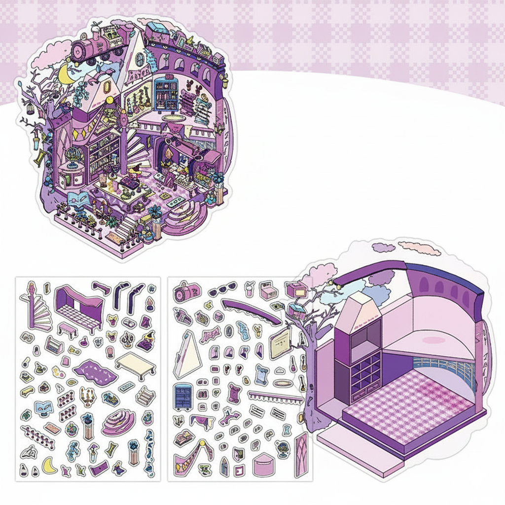 Whimsical Worlds Search & Stick Dioramas