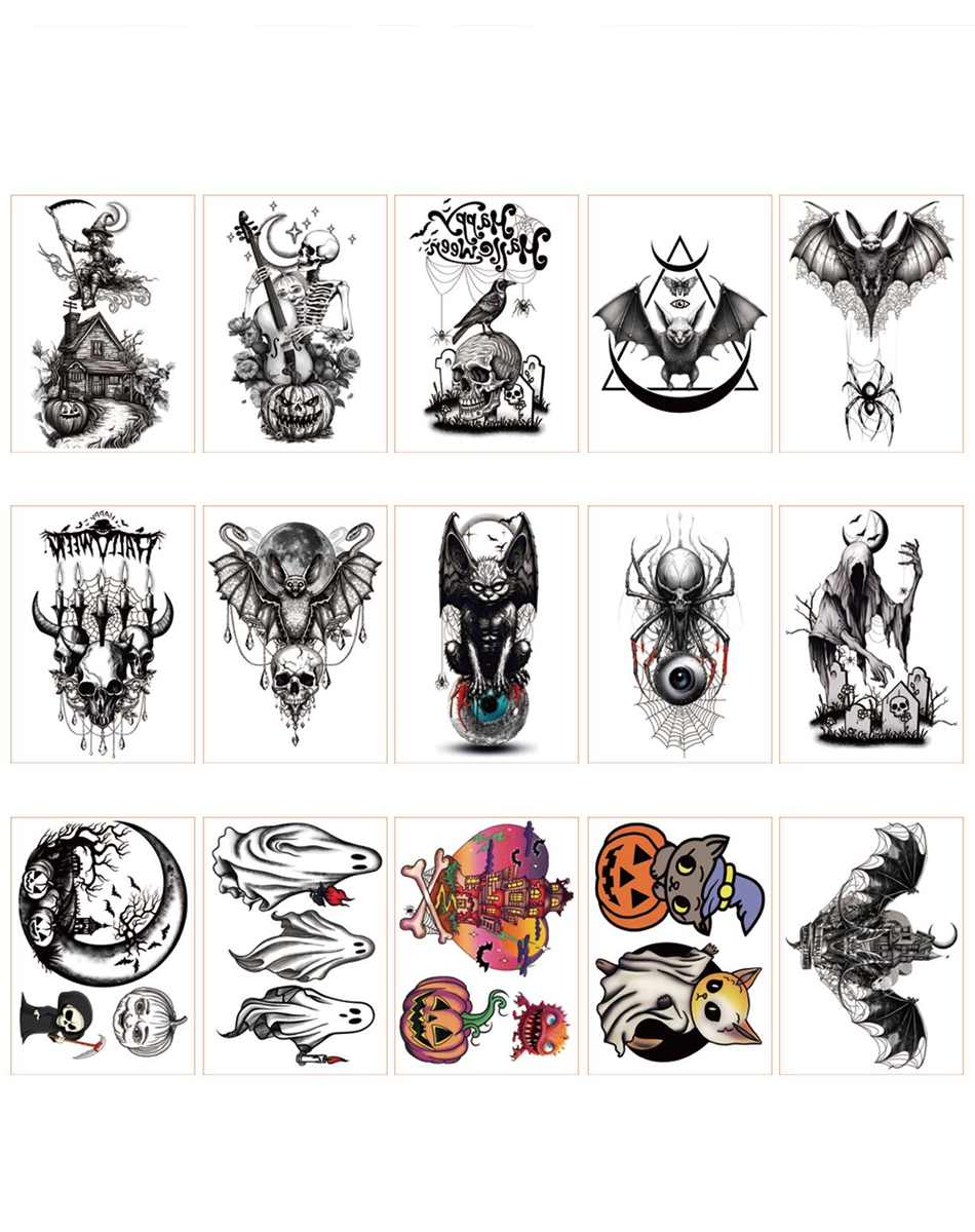 Dark Halloween Tattoos | Gothic Horror Pack