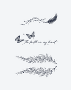 Feather of Faith & Floral Vine