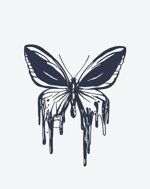Schmelzender Schmetterling 
