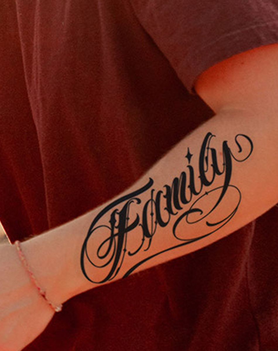 Tattoos With the Word 'Family'