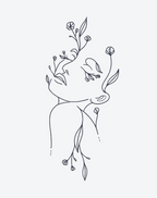 Whispering Flora Tattoo Floral Beauty