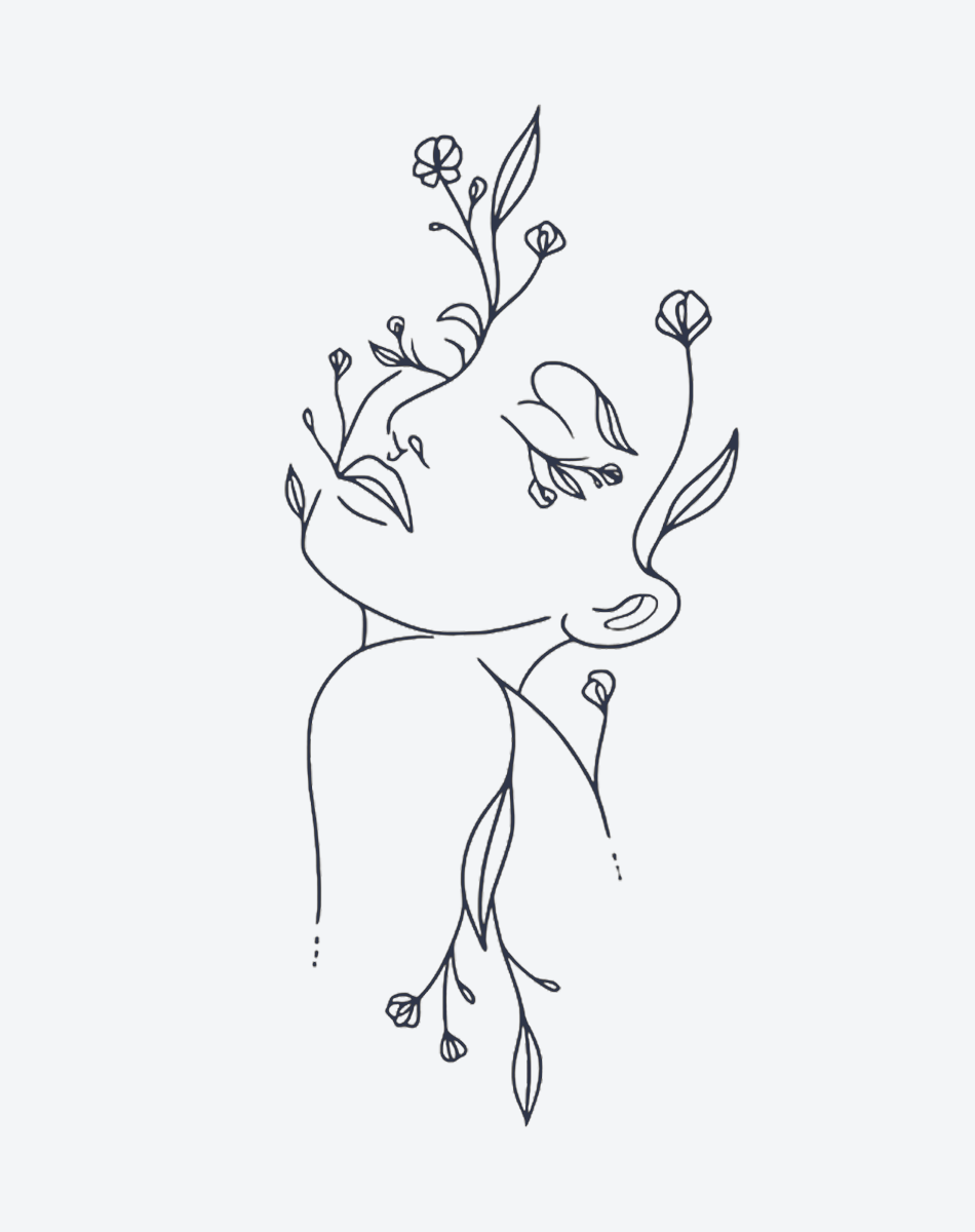 Whispering Flora Tattoo Floral Beauty