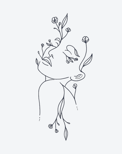 Whispering Flora Tattoo Floral Beauty