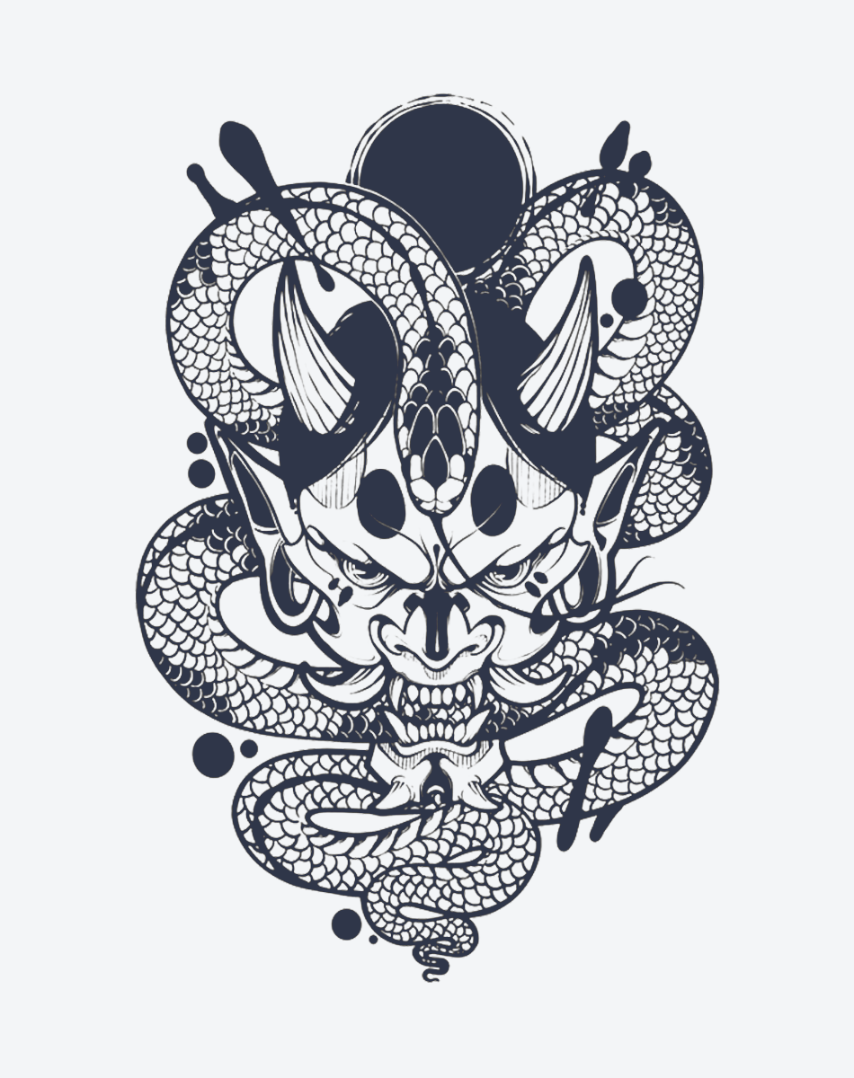 Japanese Oni Demon Design