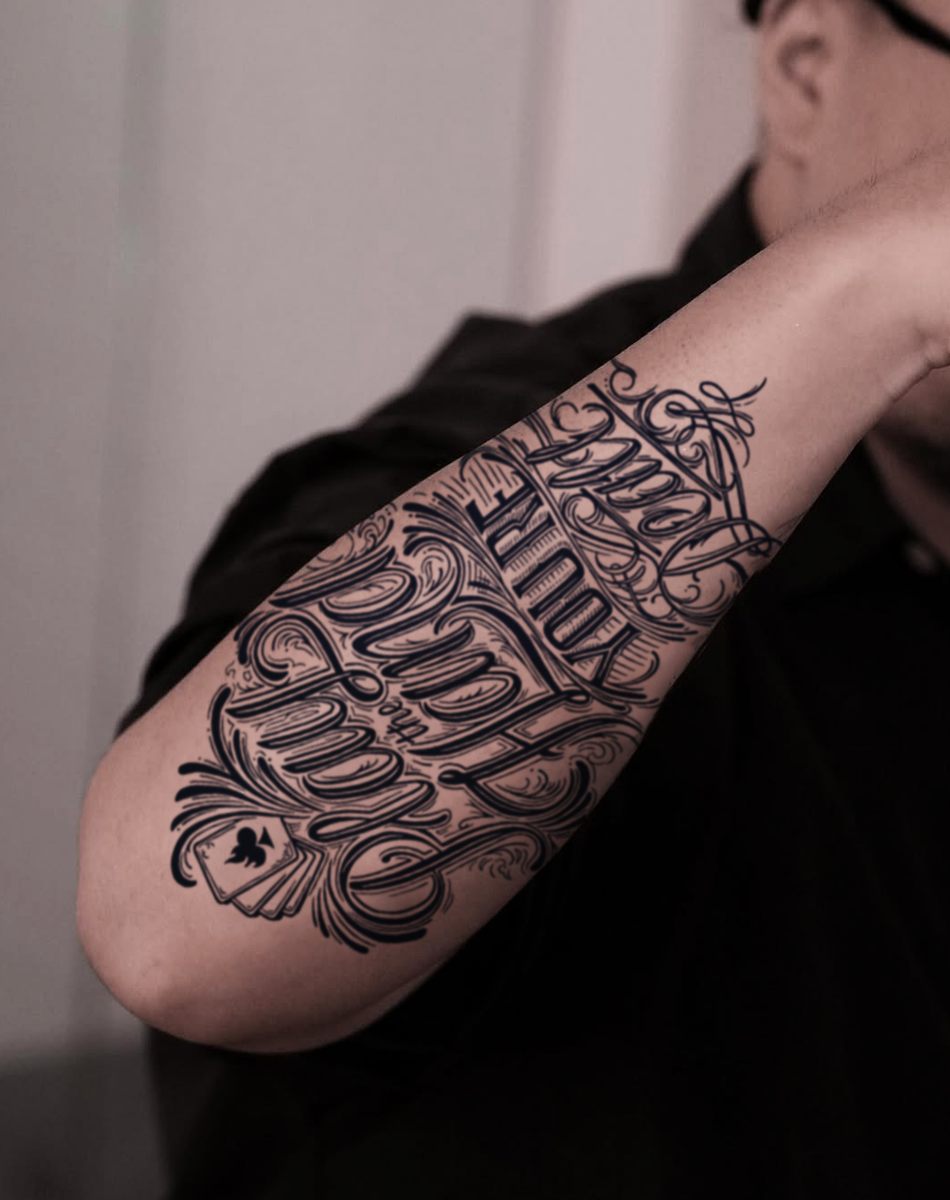 Tattoo Cursive Rework Cursive|Herbal Skin-Safe Tattoos for All Skin Tones – INKARTLINK