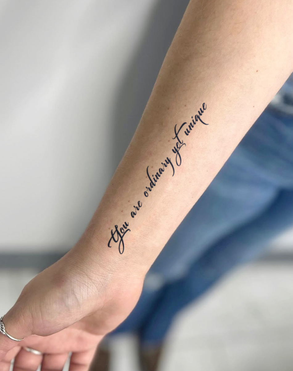 Du bist gewöhnlich und doch einzigartig