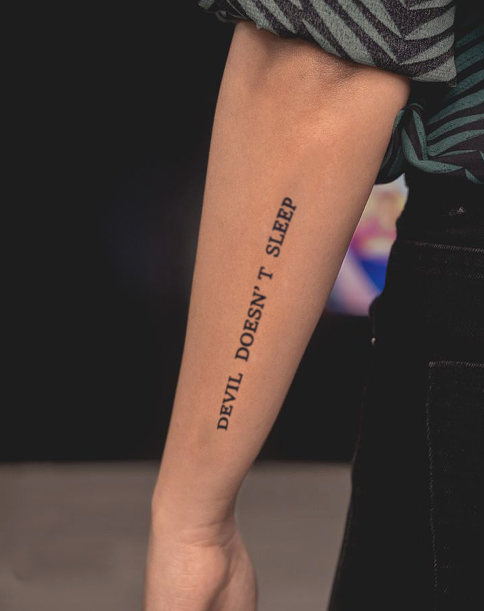 Devil doesn't sleep