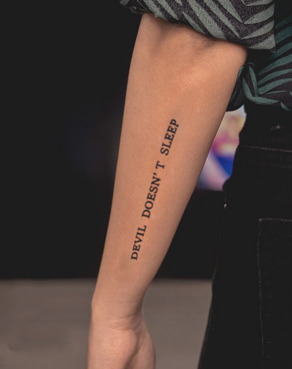 Devil doesn't sleep