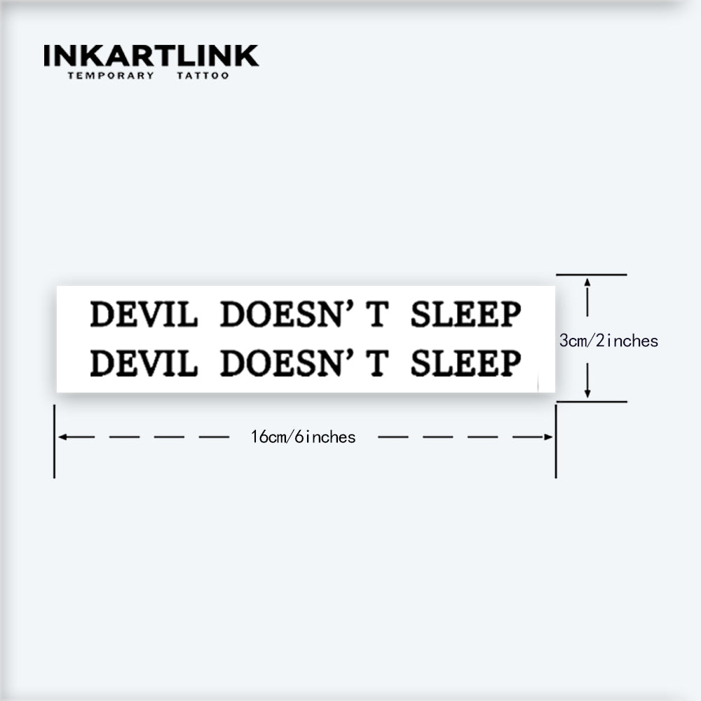 Devil donsnot sleep