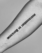 NOTHING IS IMPOSSIBALE