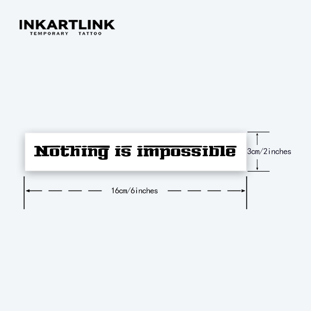 NOTHING IS IMPOSSIBALE