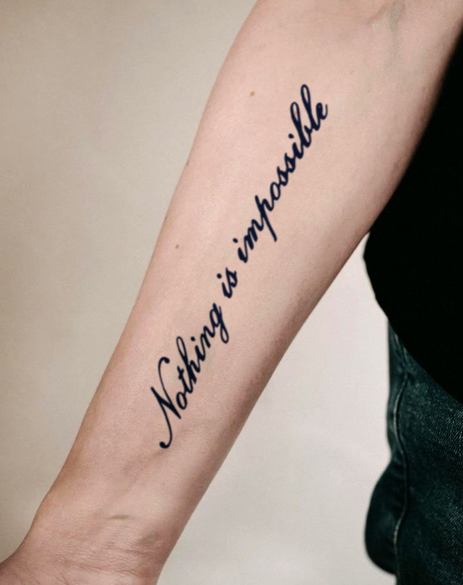 Nothing Is Possible With the Right Ink