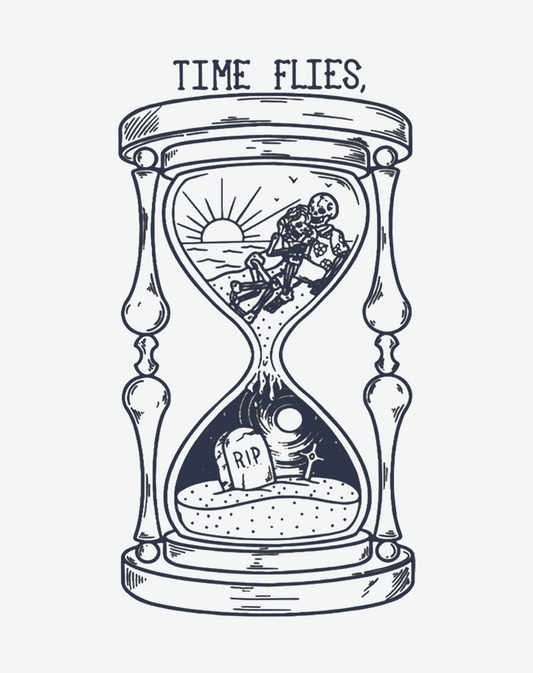 Time Flies Hourglass