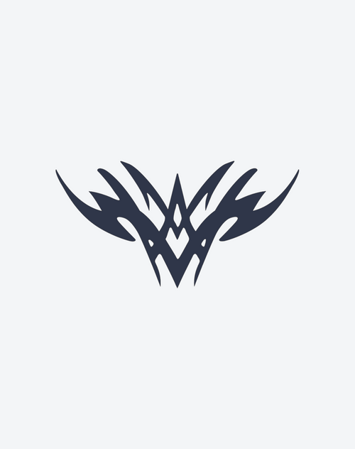 Stylized Tribal Wing Design