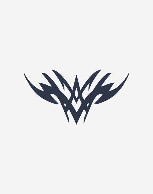 Stylized Tribal Wing Design